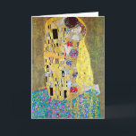Art Nouveau Kerstmis, The Kiss van Gustav Klimt Feestdagen Kaart<br><div class="desc">Eenvoudig aan te passen kerstkaart, voeg gewoon uw namen toe! De Kiss (oorspronkelijke Der Kuss) (1907-1908) van Gustav Klimt (1862-1918) is waarschijnlijk het beroemdste werk van Gustav Klimt. Hij begon in 1907 met zijn werkzaamheden en dat is het hoogtepunt van zijn zogenaamde "Golden Period". De Kus is een Victoriaans Era...</div>