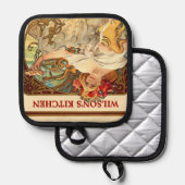 Art Nouveau Keuken Pannenlap (Voorkant / Achterkant)