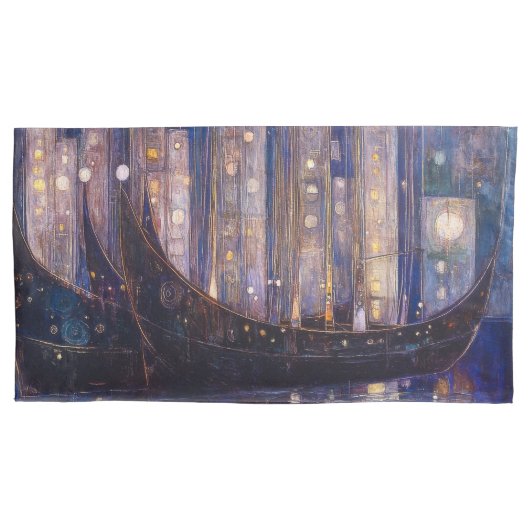 Art Nouveau King Pair Kussenslopen (Voorkant-Links)