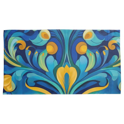 Art Nouveau King Single Kussensloop (Voorkant-Rechts)