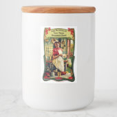  Art Nouveau Kitchen Sjabloon Voedselcontainer Etiket (Voorkant)