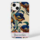 Art Nouveau Klaproos Bloem iPhone / iPad hoes (Achterkant)