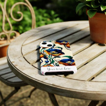 Art Nouveau Klaproos Bloem iPhone / iPad hoes