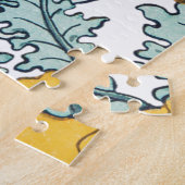 Art nouveau klaproos bloempatroon GROOT Legpuzzel (Zijkant)