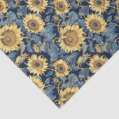 Art Nouveau Kleine Zonnebloemen – 10 lb, 17 "x23" Tissuepapier (Detail)