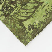 Art Nouveau: kleurrijk  Ornament. Fleece Deken (Hoek)