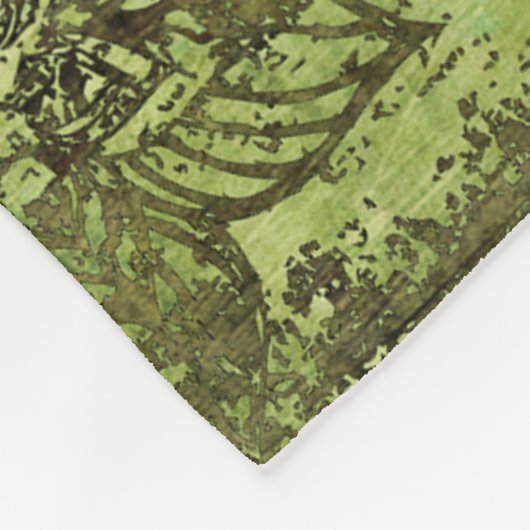 Art Nouveau: kleurrijk  Ornament. Fleece Deken (Hoek)