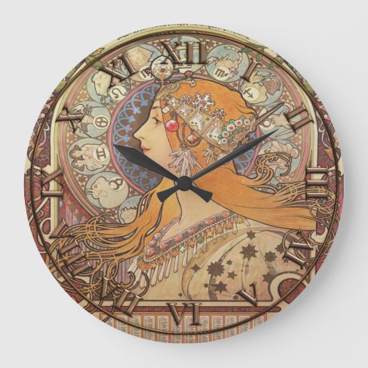 Art Nouveau-klok Grote Klok (Voorkant)