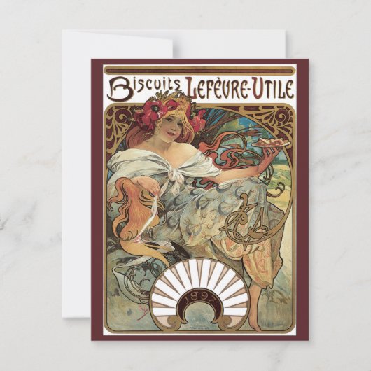  art nouveau, koekjes van Alphonse Mucha (Voorkant)