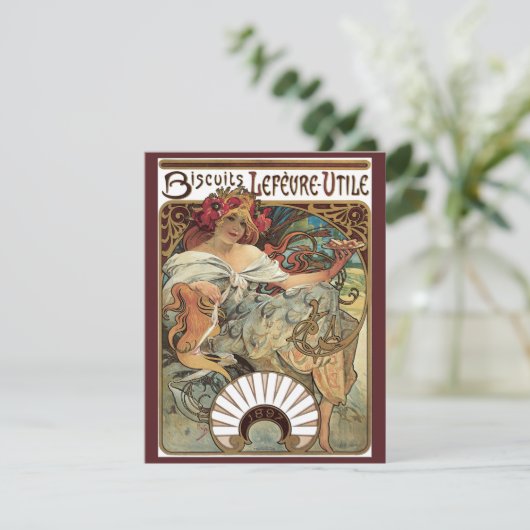  art nouveau, koekjes van Alphonse Mucha (Staand voorkant)