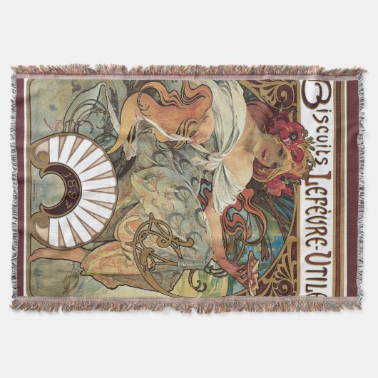  art nouveau, koekjes van Alphonse Mucha Deken (Voorkant)