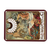  art nouveau, koekjes van Alphonse Mucha Magneet (Horizontaal)
