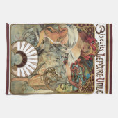 art nouveau, koekjes van Alphonse Mucha Theedoek (Horizontaal)