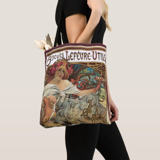  art nouveau, koekjes van Alphonse Mucha Tote Bag (Dichtbij)