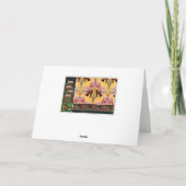 Art nouveau kolibrie bloem verneuil art kaart (Achterkant)