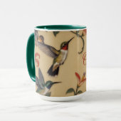 Art Nouveau Kolibrie Mok (Voorkant links)