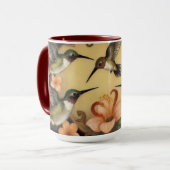 Art Nouveau kolibrie tableau Mok (Voorkant links)