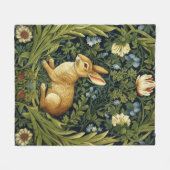 Art nouveau konijn in de tuin fleece deken (Voorkant (Horizontaal))