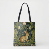 Art nouveau konijn in de tuin tote bag (Voorkant)