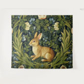 Art nouveau konijn in de tuin wandkleed (Voorkant (horizontaal))