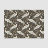 Art Nouveau kraanvogel naadloos Tissuepapier (Voorkant)