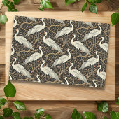 Art Nouveau kraanvogel naadloos Tissuepapier