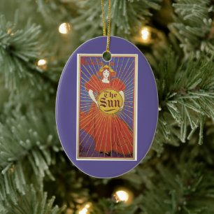 Art Nouveau, Krant The New York Sun Keramisch Ornament