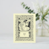  art nouveau / kunst en ambachtelijke stijl briefkaart (Staand voorkant)