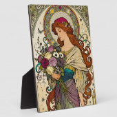Art Nouveau Kunst met Schilderstel Fotoplaat (Zijkant)