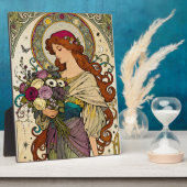 Art Nouveau Kunst met Schilderstel Fotoplaat (Zijkant)
