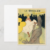  Art Nouveau, La Goulue van Toulouse Lautrec (Voorkant / Achterkant)
