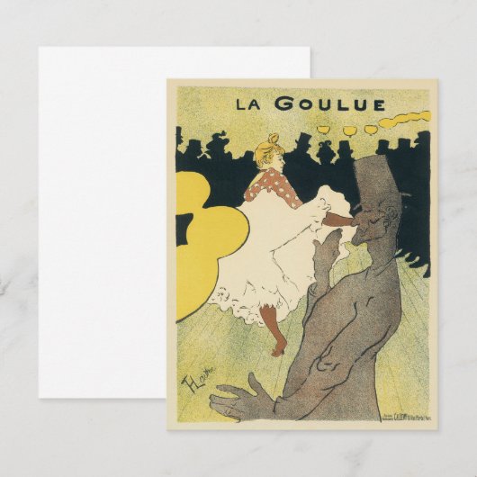  Art Nouveau, La Goulue van Toulouse Lautrec (Voorkant / Achterkant)