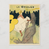  Art Nouveau, La Goulue van Toulouse Lautrec Briefkaart (Voorkant)