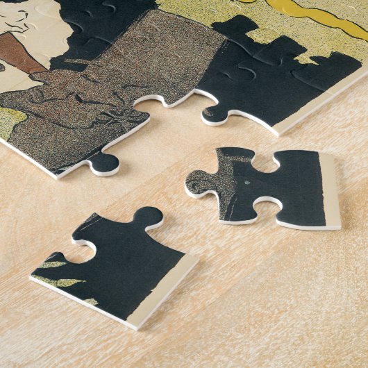  Art Nouveau, La Goulue van Toulouse Lautrec Legpuzzel (Zijkant)