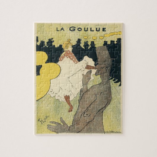  Art Nouveau, La Goulue van Toulouse Lautrec Legpuzzel (Verticaal)