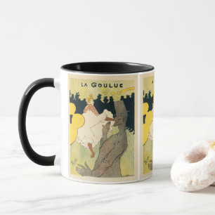 Art Nouveau, La Goulue van Toulouse Lautrec Mok