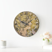 Art Nouveau "La Plume" van Mucha Grote Klok (Huis)