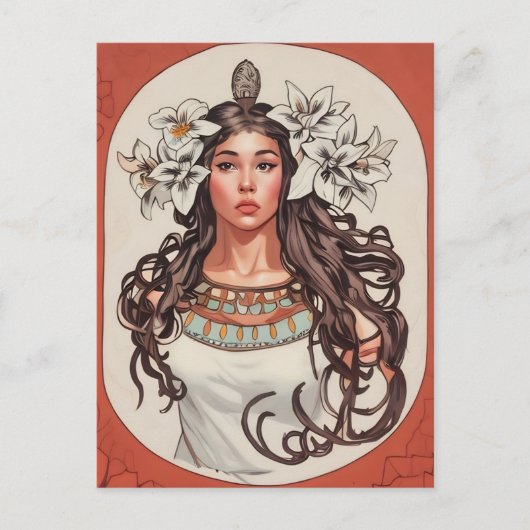 Art Nouveau La Princesse Lointaine Briefkaart (Voorkant)