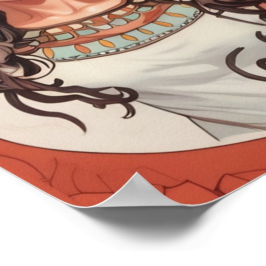 Art nouveau La Princesse Lointaine Poster (Hoek)