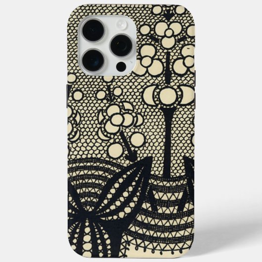 Art Nouveau Lace Floral Case-Mate iPhone Case (Achterkant)