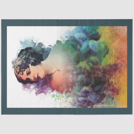 Art Nouveau Lady 13 depotpapier Tissuepapier (Voorkant)