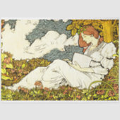Art Nouveau Lady 14 debetpapier Tissuepapier (Voorkant)