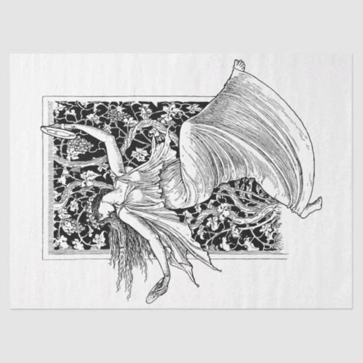 Art Nouveau Lady 18 Decoupage Tissue Paper Tissuepapier (Voorkant)