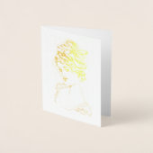 Art Nouveau Lady 1917 Fine Art Folie Kaarten (Voorkant)