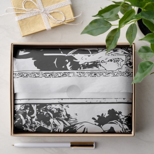 Art Nouveau Lady 24-depotpapier Tissuepapier (Geschenk)