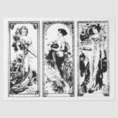 Art Nouveau Lady 24-depotpapier Tissuepapier (Voorkant)