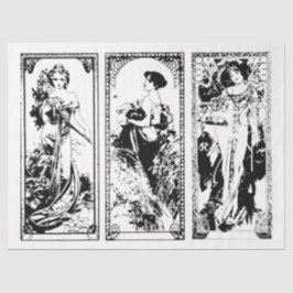 Art Nouveau Lady 24-depotpapier Tissuepapier