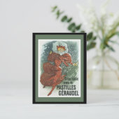 Art Nouveau Lady Briefkaart (Staand voorkant)