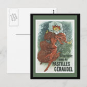 Art Nouveau Lady Briefkaart (Voorkant / Achterkant)