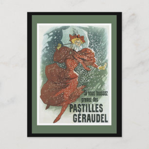 Art Nouveau Lady Briefkaart